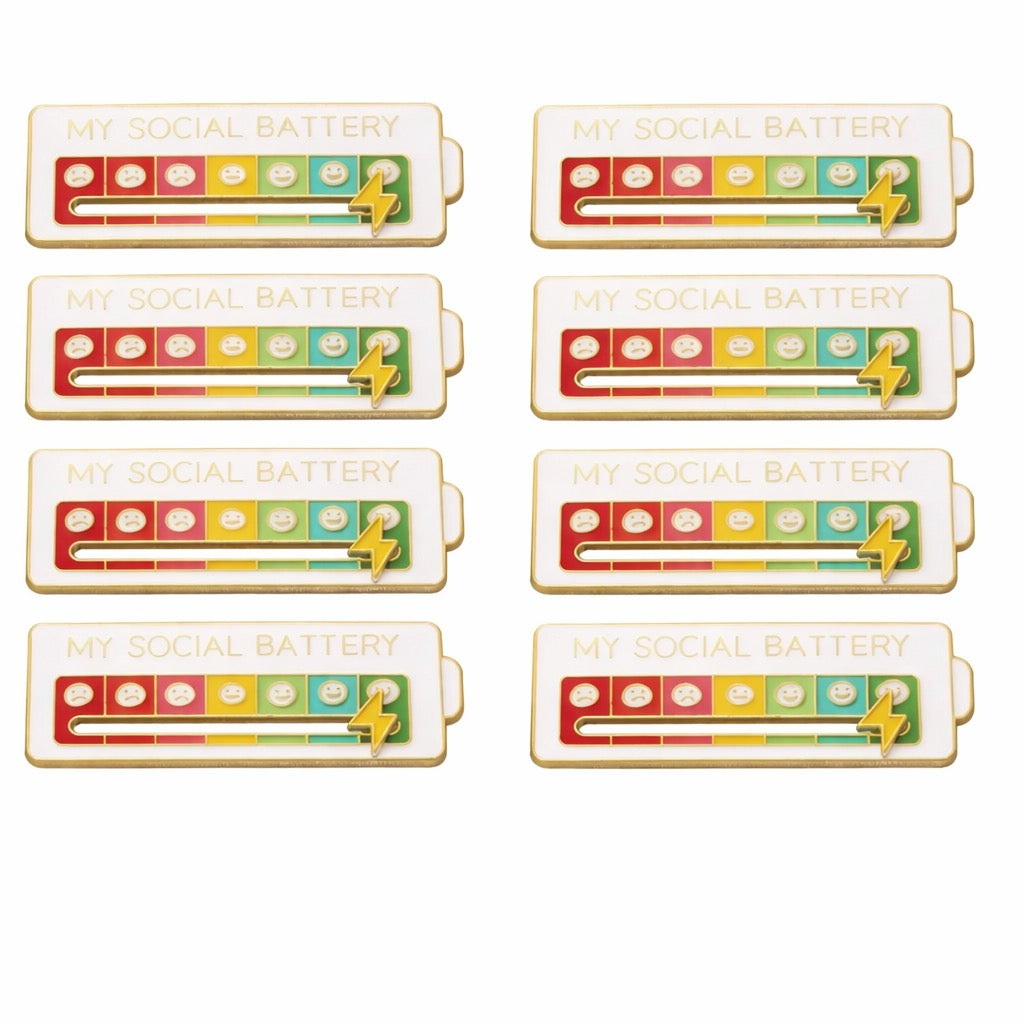 SociPop™ - Social Battery Badge