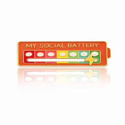 SociPop™ - Social Battery Badge