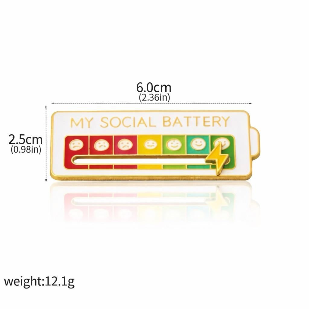 SociPop™ - Social Battery Badge
